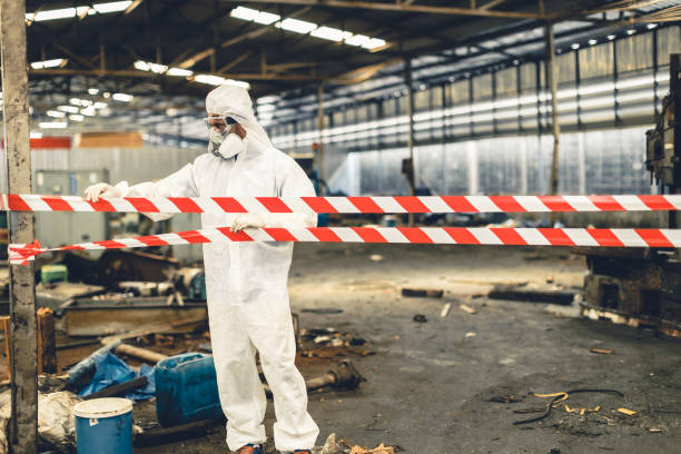 Professional Biohazard Cleanup technician working in Greenwald, MN